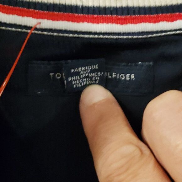 Tommy Hilfiger Boy's Orange Navy Polyester Bomber Jacket - Size XS or 4/5 - Picture 10 of 15